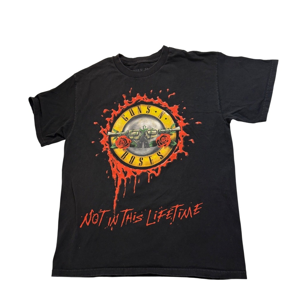 Guns N Roses Tour Shirt Mens Lg Black Not In This Lifetime 2017 Concert Tulsa OK